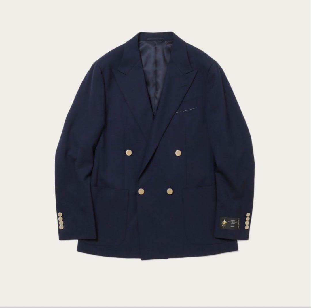 UNITED ARROWS ダブル ジャケット ブレザー ネイビー 46