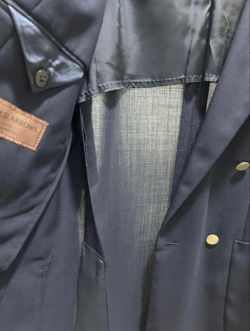 UNITED ARROWS ダブル ジャケット ブレザー ネイビー 46