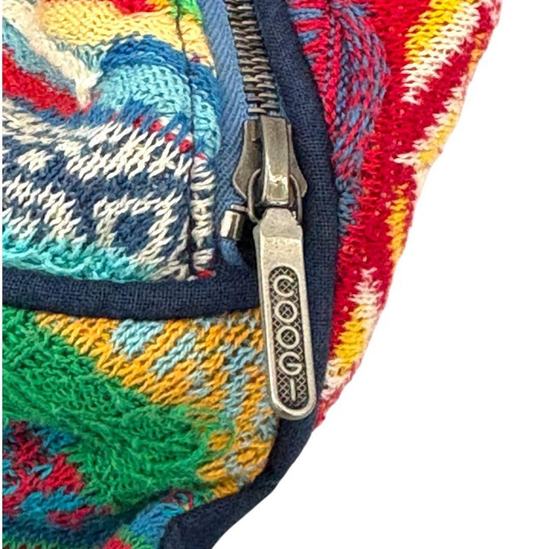 【希少】COOGI クージー 3Dニット ウエストポーチ ボディバッグ 派手