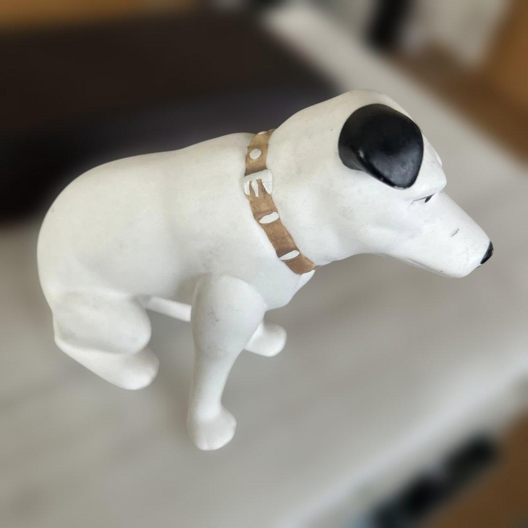 希少⭐︎ビクター ニッパー 犬と蓄音機の陶器製　台座付き