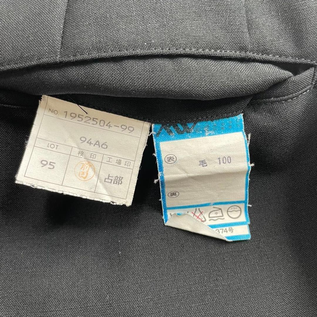美品 90s セットアップ ブラック×ブルー ダブルスーツ DURBAN