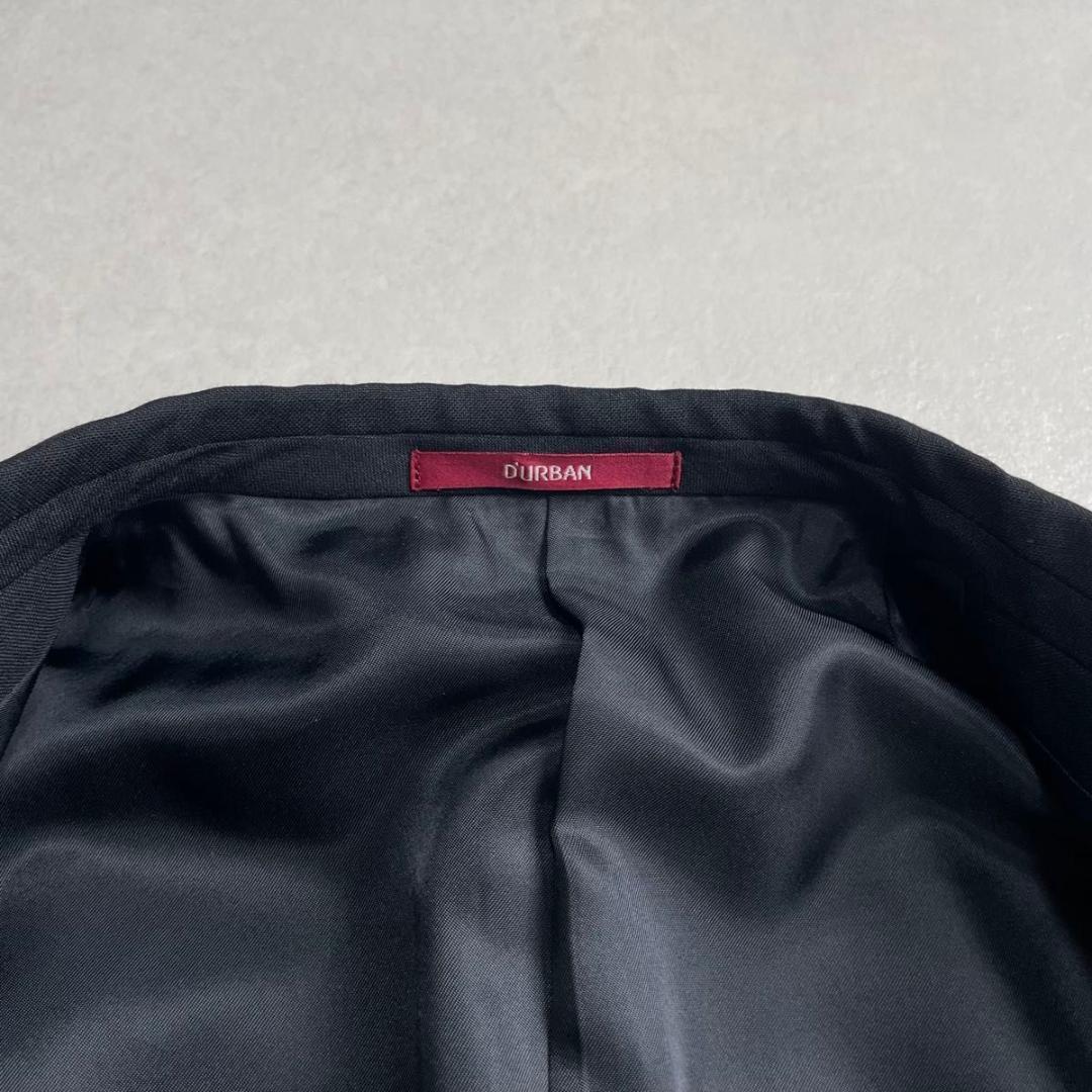美品 90s セットアップ ブラック×ブルー ダブルスーツ DURBAN
