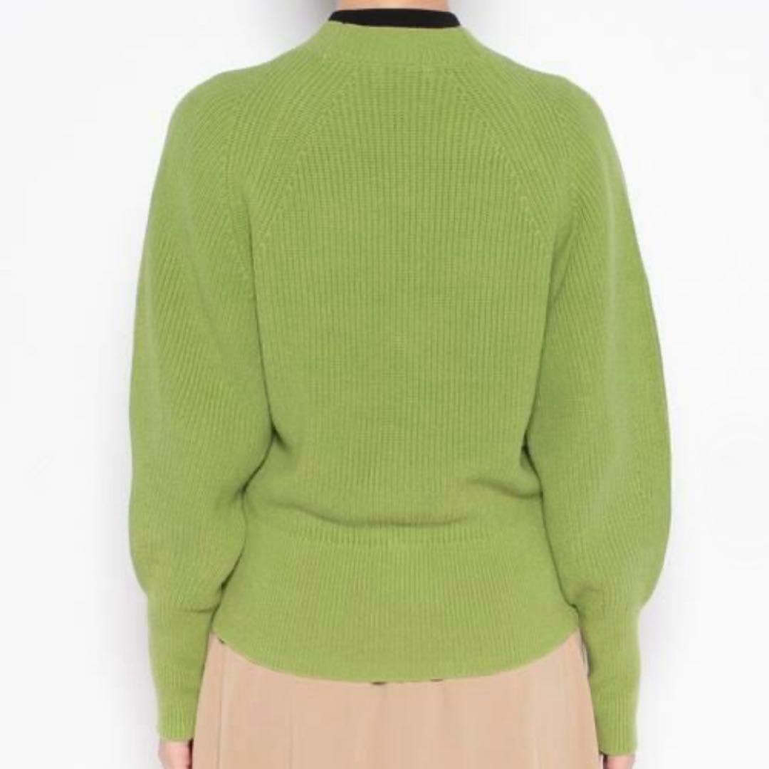 allureville アワーグラスシェイプカーディガン グリーン　M 金釦