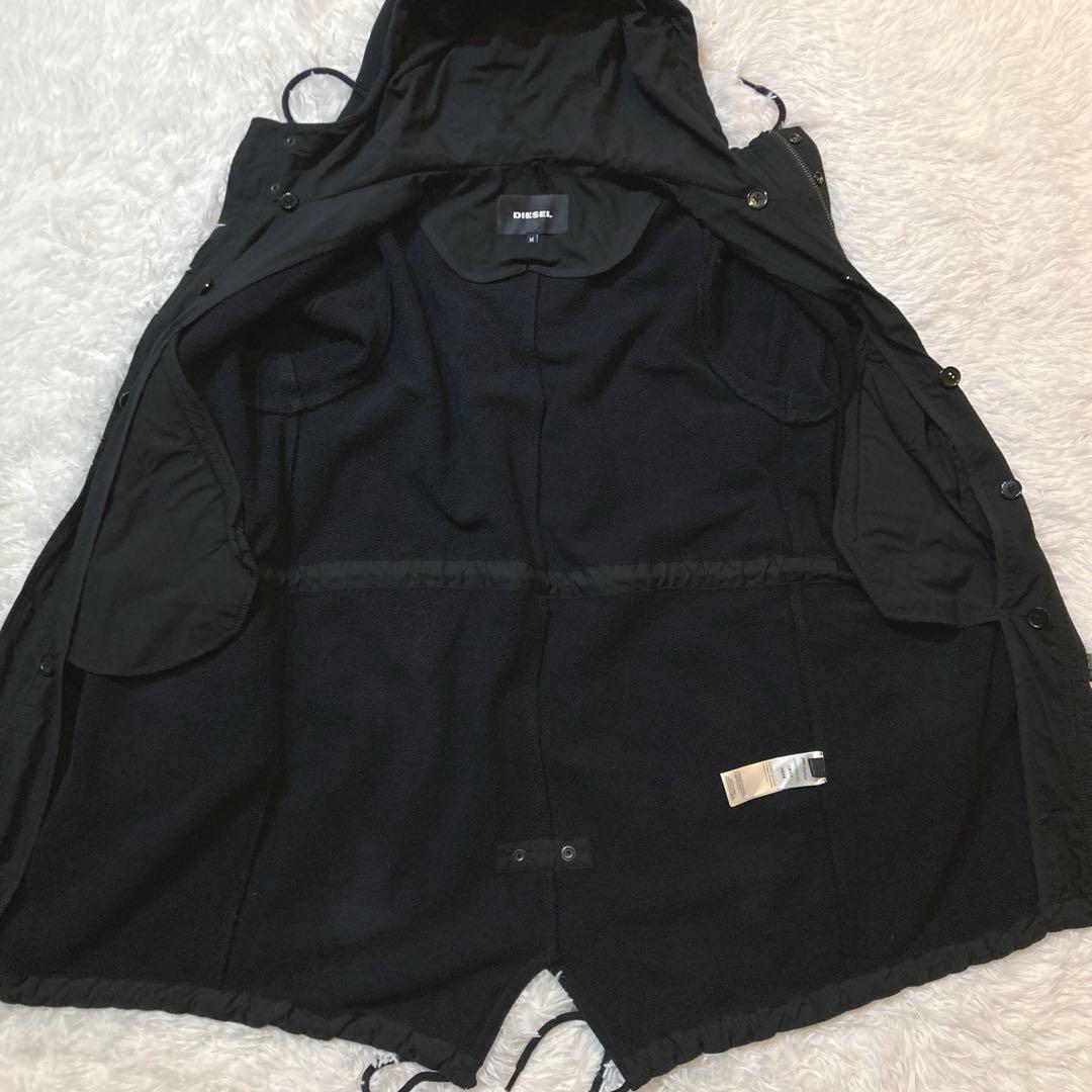 【良品】ディーゼル　ライナー 3way モッズコート ブルゾン キルティング　黒