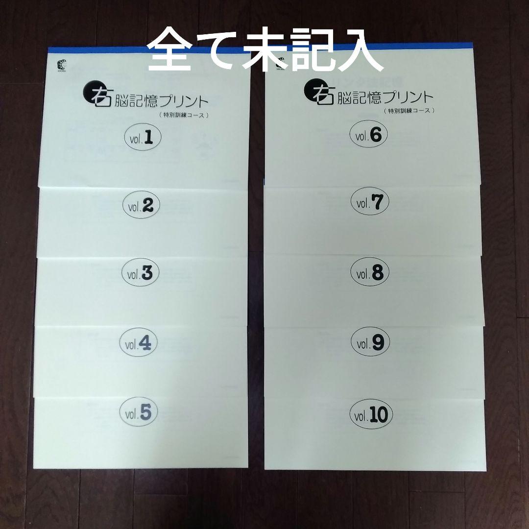 七田式 小学生プリント 右脳Ⅰ 10冊セット