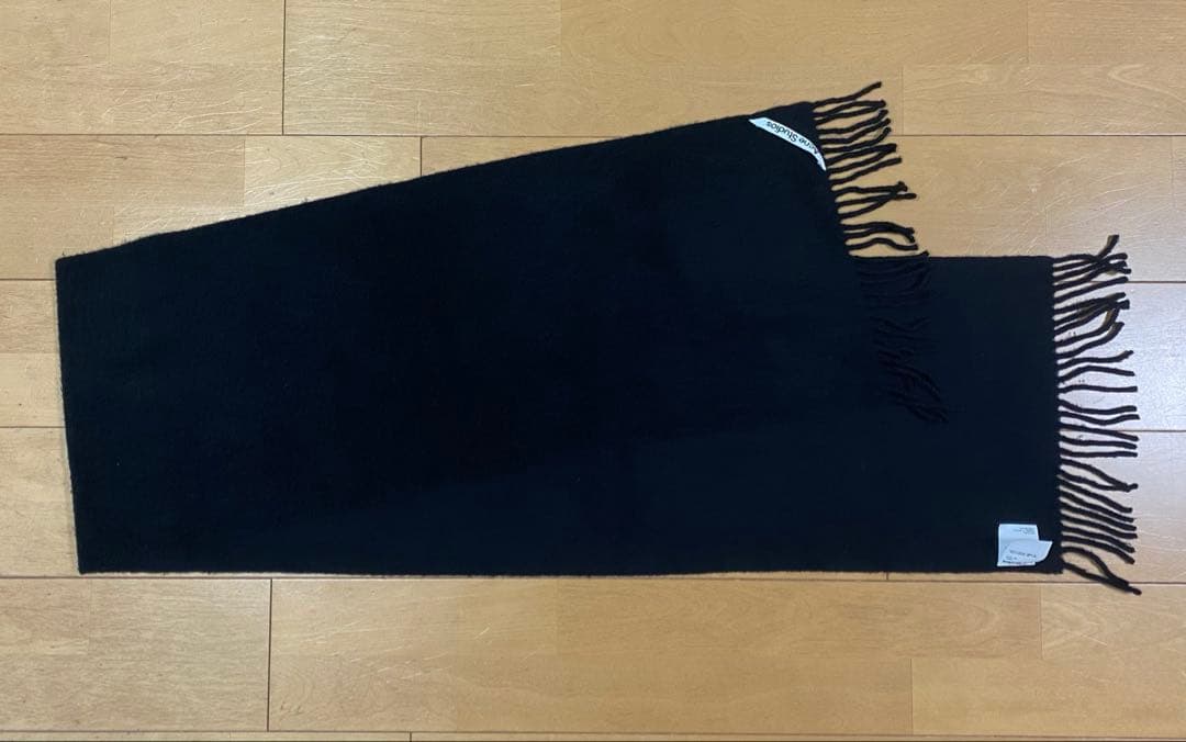 Acne Studios ウール マフラー ブラック
