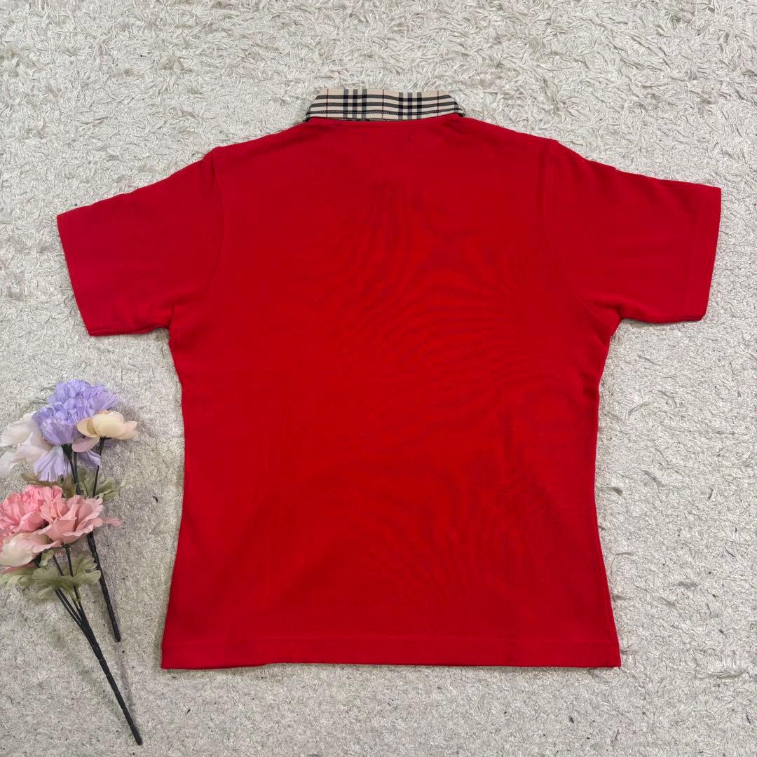 新品タグ付き　バーバリーロンドン　ホースロゴ　刺繍　ノバチェック　ポロシャツ