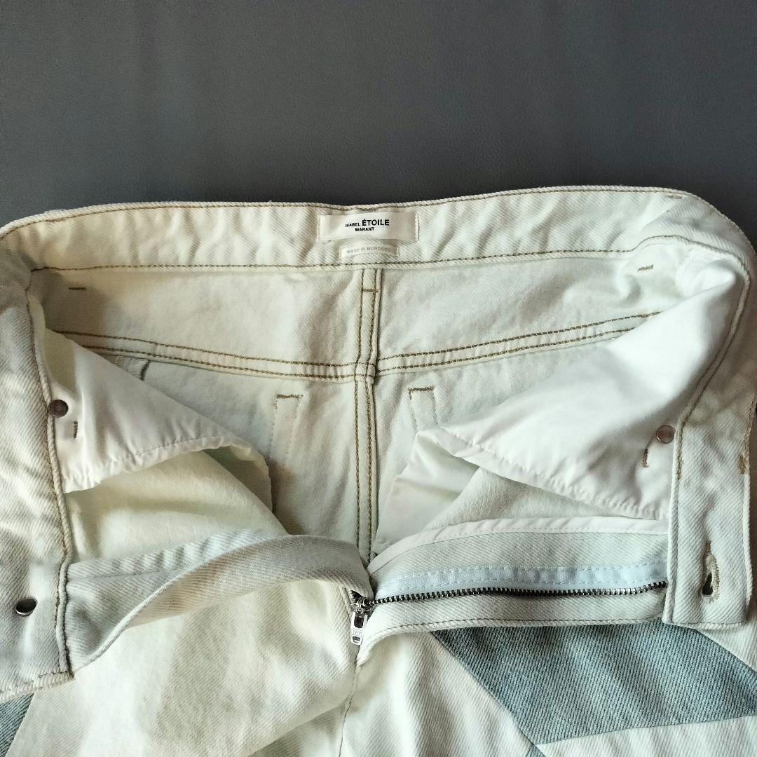 ISABEL MARANT ETOILE パッチワーク デニムパンツ 34