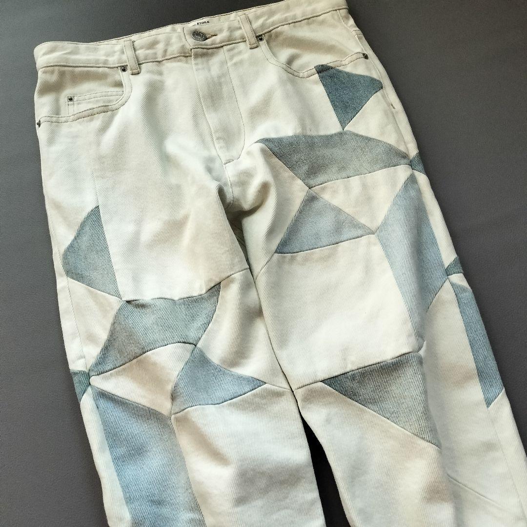 ISABEL MARANT ETOILE パッチワーク デニムパンツ 34