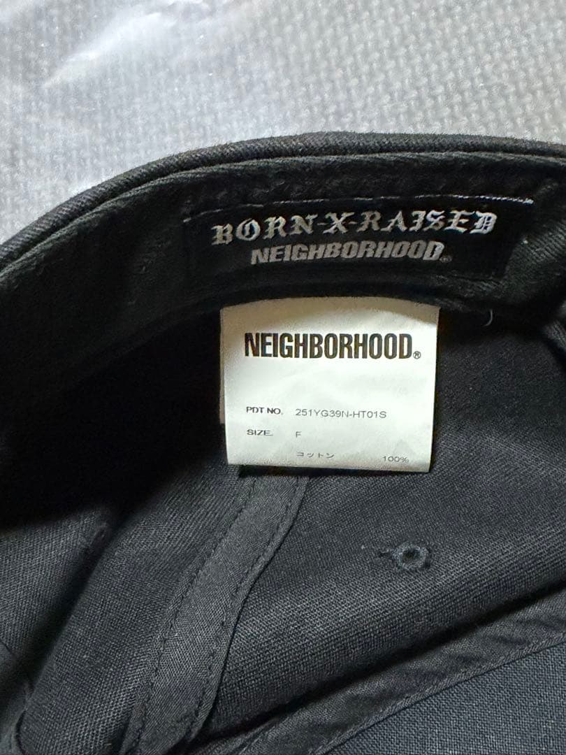 NEIGHBORHOOD x BORN x RAISED キャップ