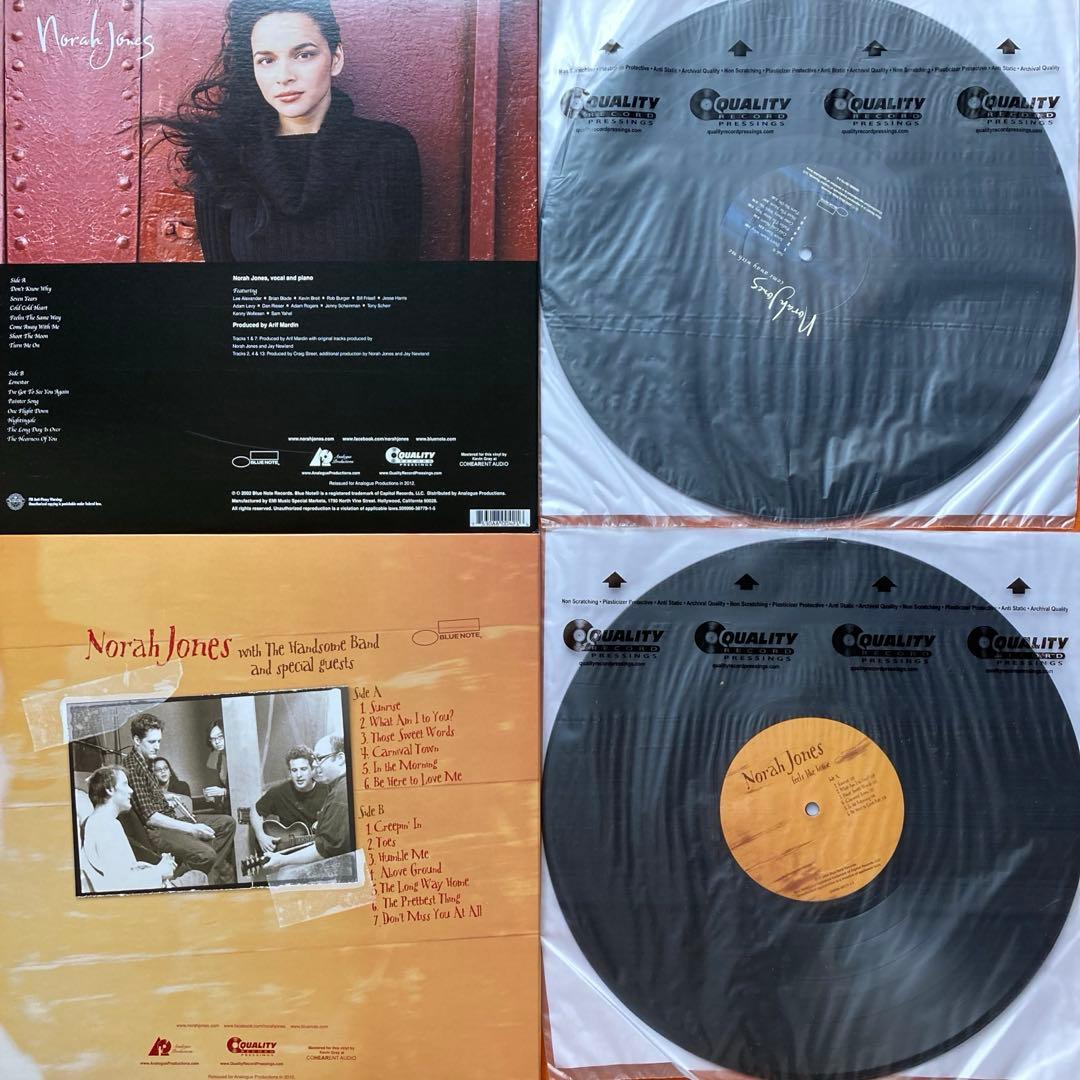 LP盤　Norah Jones 名盤　４枚　　　高音質　重量盤　アナプロ