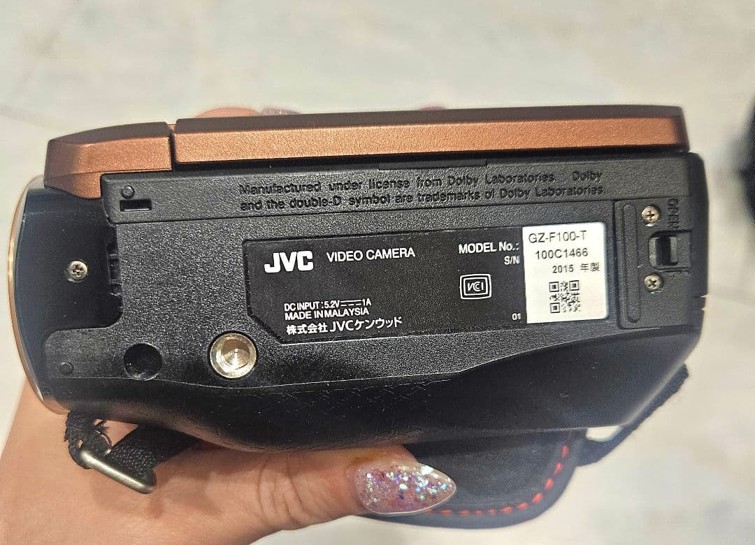 美品☆動作良好　JVC　Everio　ビデオカメラ　GZ-F100　2015年製