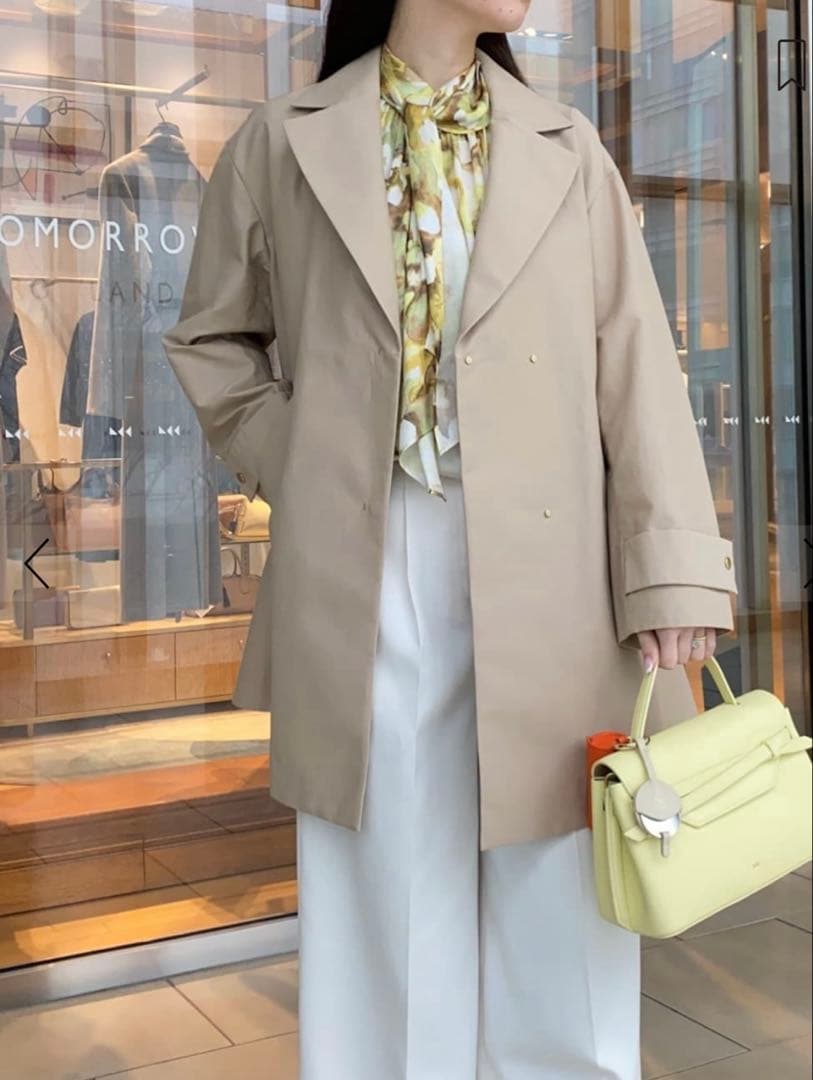 Ballsey コットンナイロングログラン テントラインコート