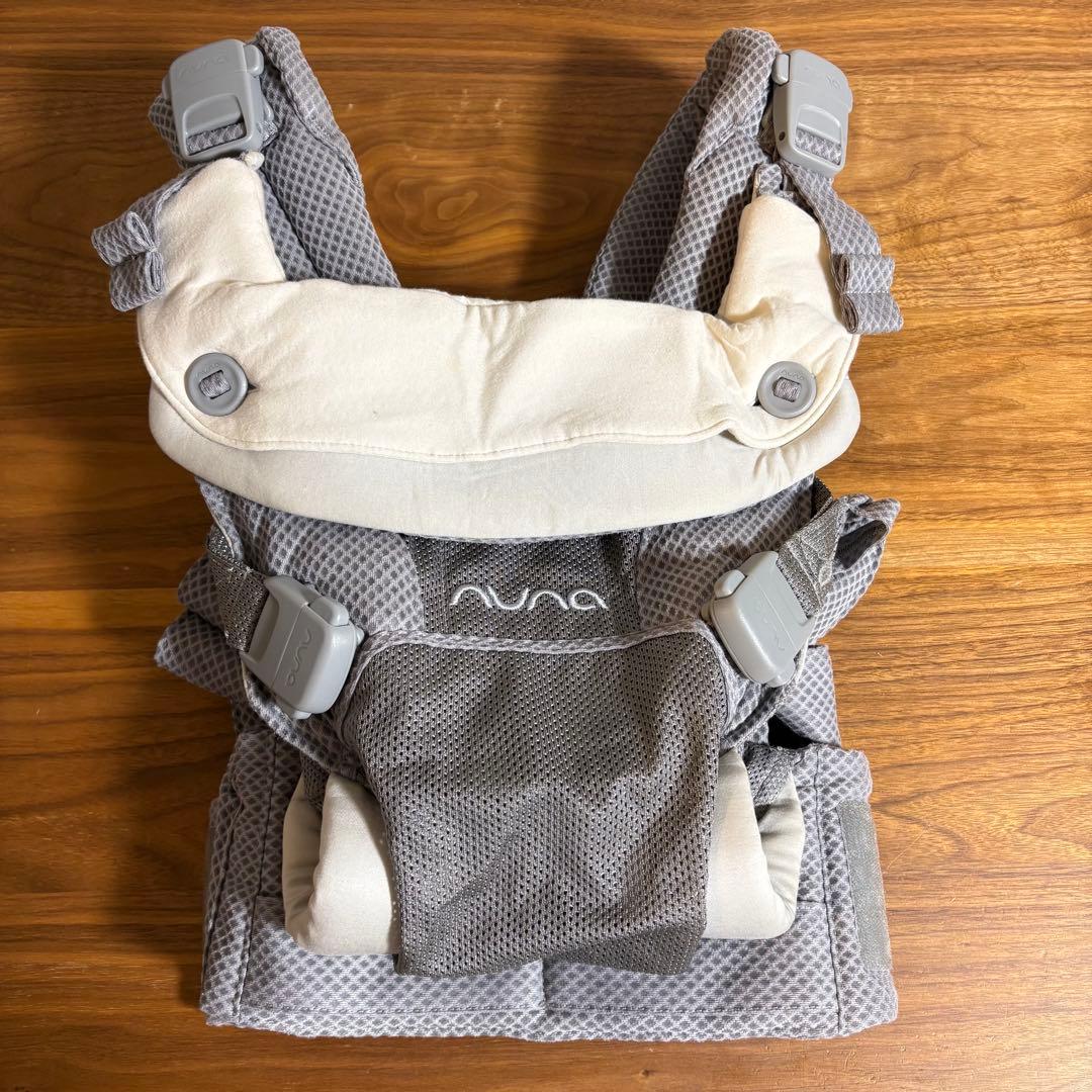 【本体美品】nuna cudl ヌナ カドル 抱っこ紐　フロスト　グレー