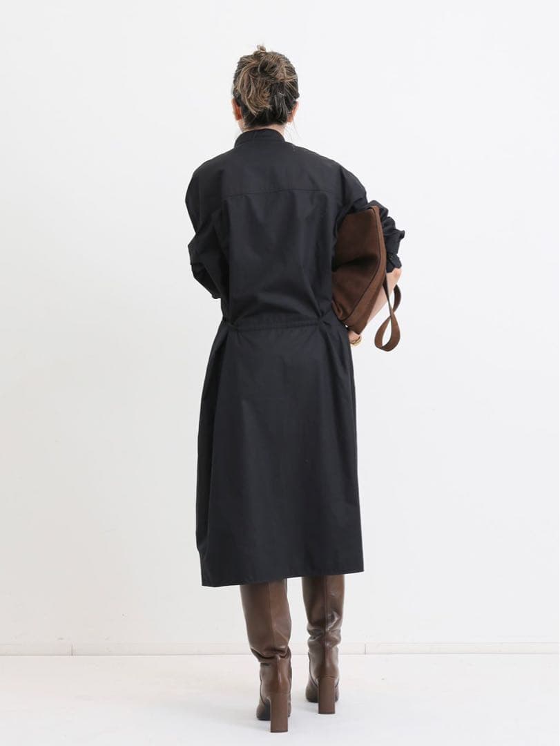 ルメール　SHIRT DRESS WITH DRAWSTRING