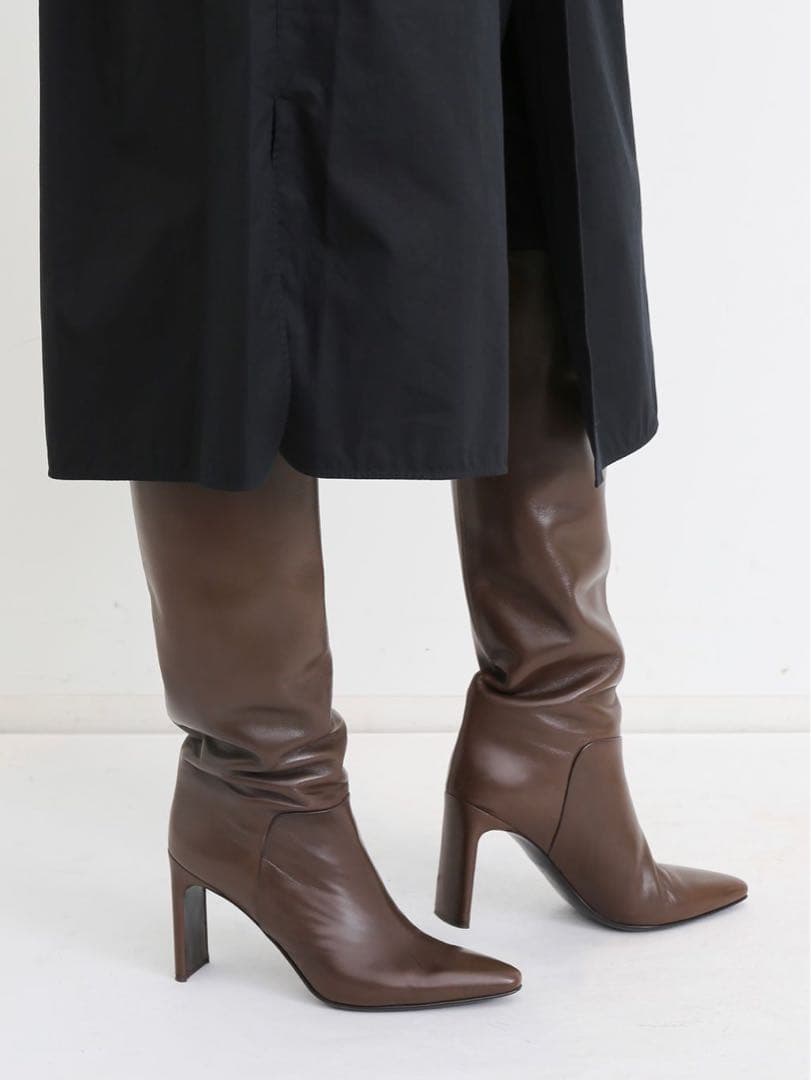 ルメール　SHIRT DRESS WITH DRAWSTRING