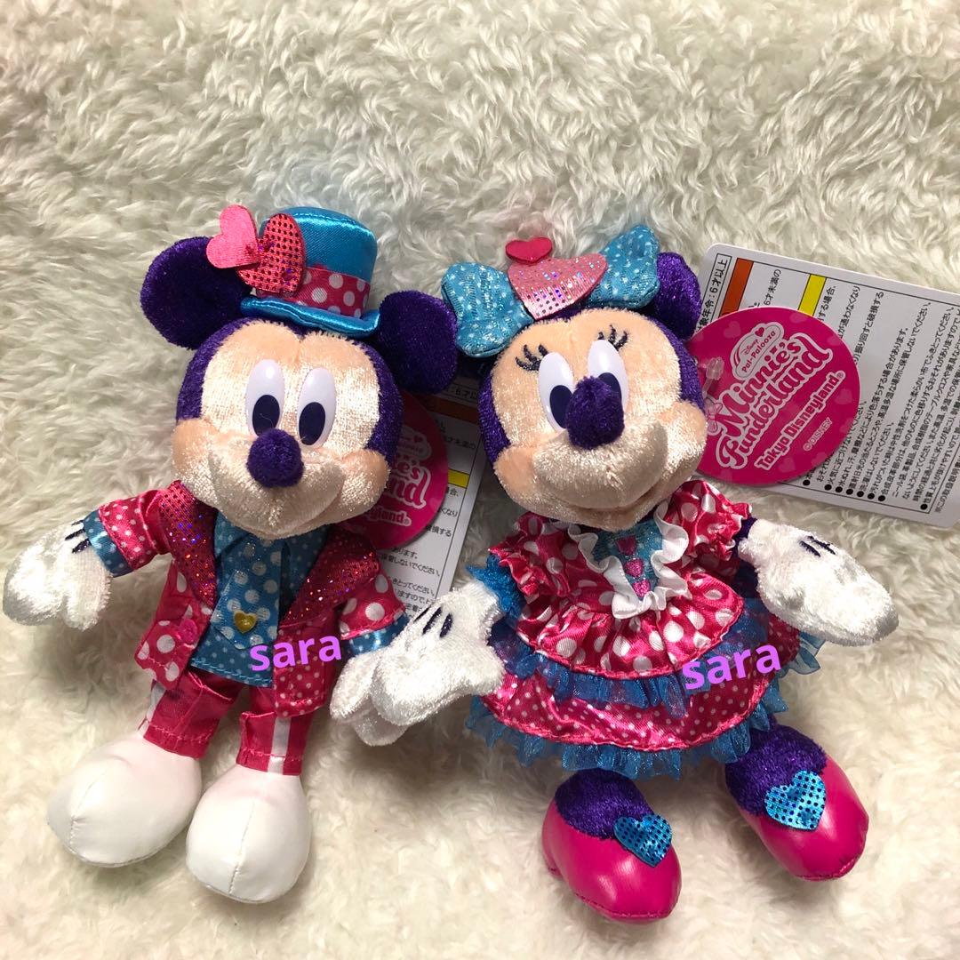 ミッキー ミニー ぬいぐるみバッジ ディズニーパルパルーザ ファンダーランド