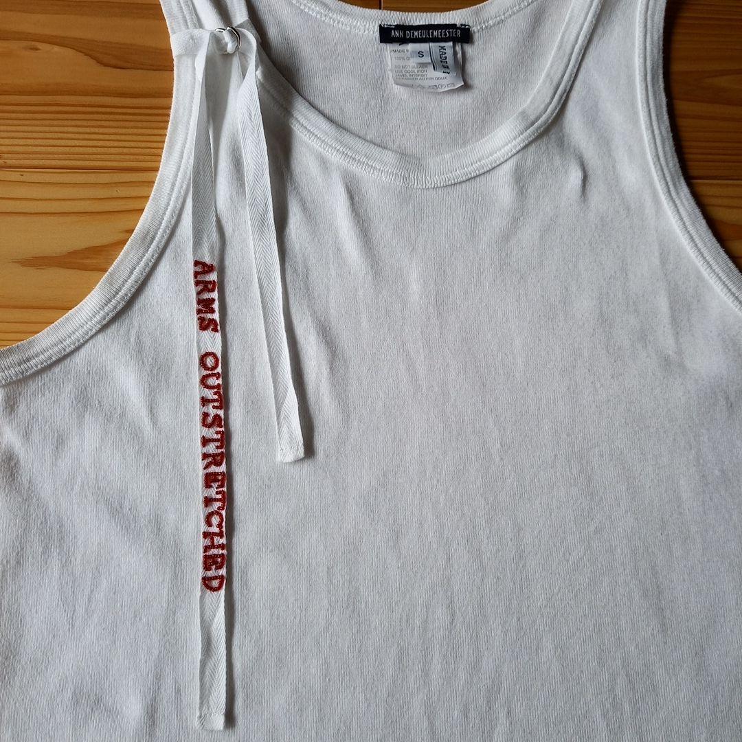 ANN DEMEULEMEESTER ホワイト タンクトップ S