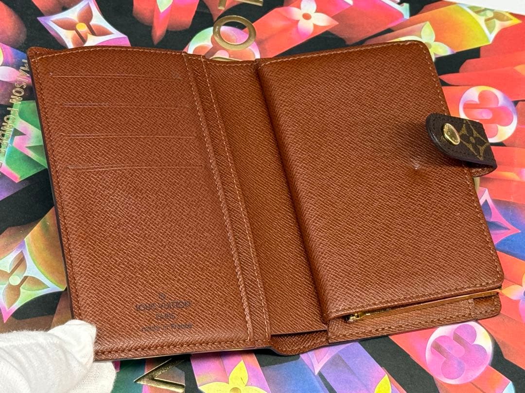 美品！ルイヴィトン　ポルトモネ・ビエ　ヴィエノワ　がま口付き財布