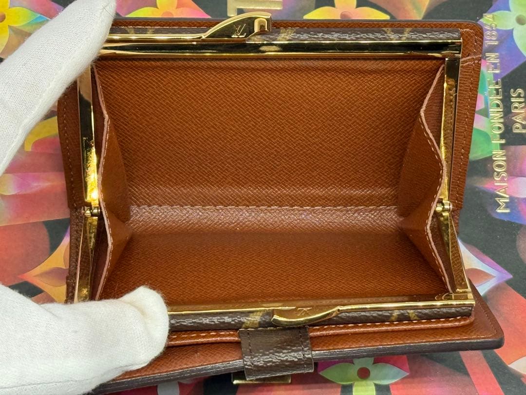 美品！ルイヴィトン　ポルトモネ・ビエ　ヴィエノワ　がま口付き財布