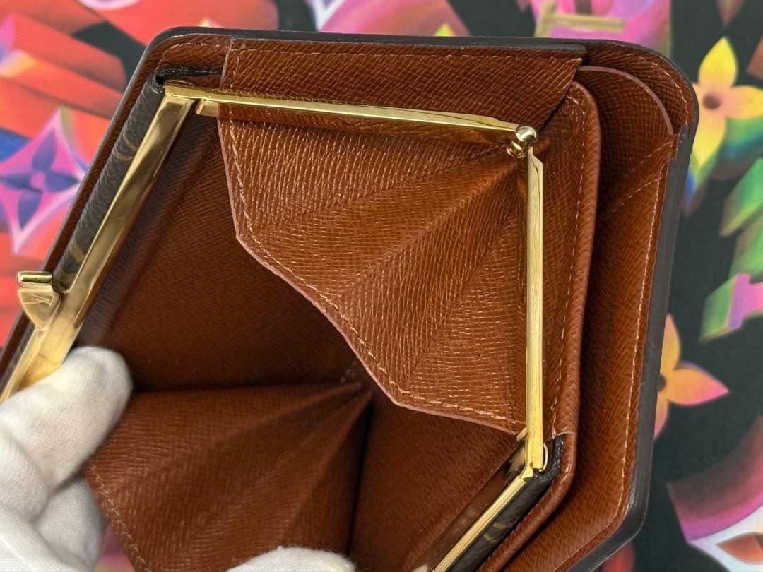 美品！ルイヴィトン　ポルトモネ・ビエ　ヴィエノワ　がま口付き財布
