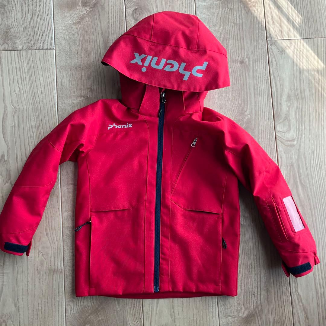 【美品】phenix 子ども用スキーウェア キッズ　赤