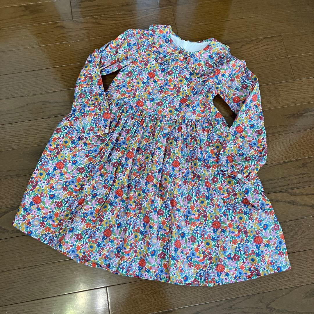 ジャカディ リバティ花柄ドレス 8A128cm