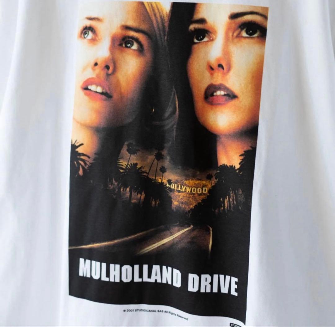 【L】マルホランドドライブ オフィシャルTシャツ デヴィッドリンチ監修 白