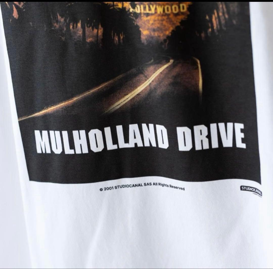 【L】マルホランドドライブ オフィシャルTシャツ デヴィッドリンチ監修 白