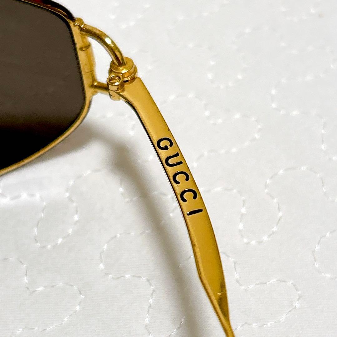 【希少】GUCCI グッチ べっ甲柄 サングラス オーバル ユニセックス　度なし