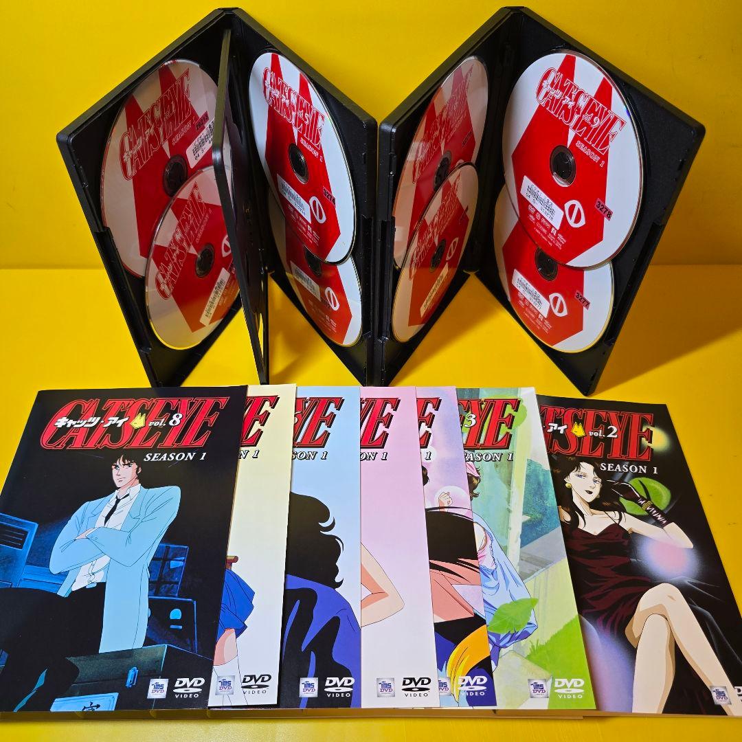 新品ケース交換済み　キャッツアイ　シーズン1&2 　DVD全18巻セット