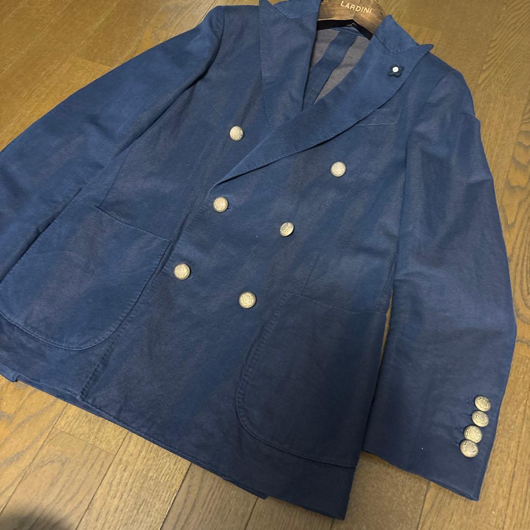 ⭐️LARDINI ラルディーニ最高級ライン 金ボタンダブルジャケットタリアトーレ