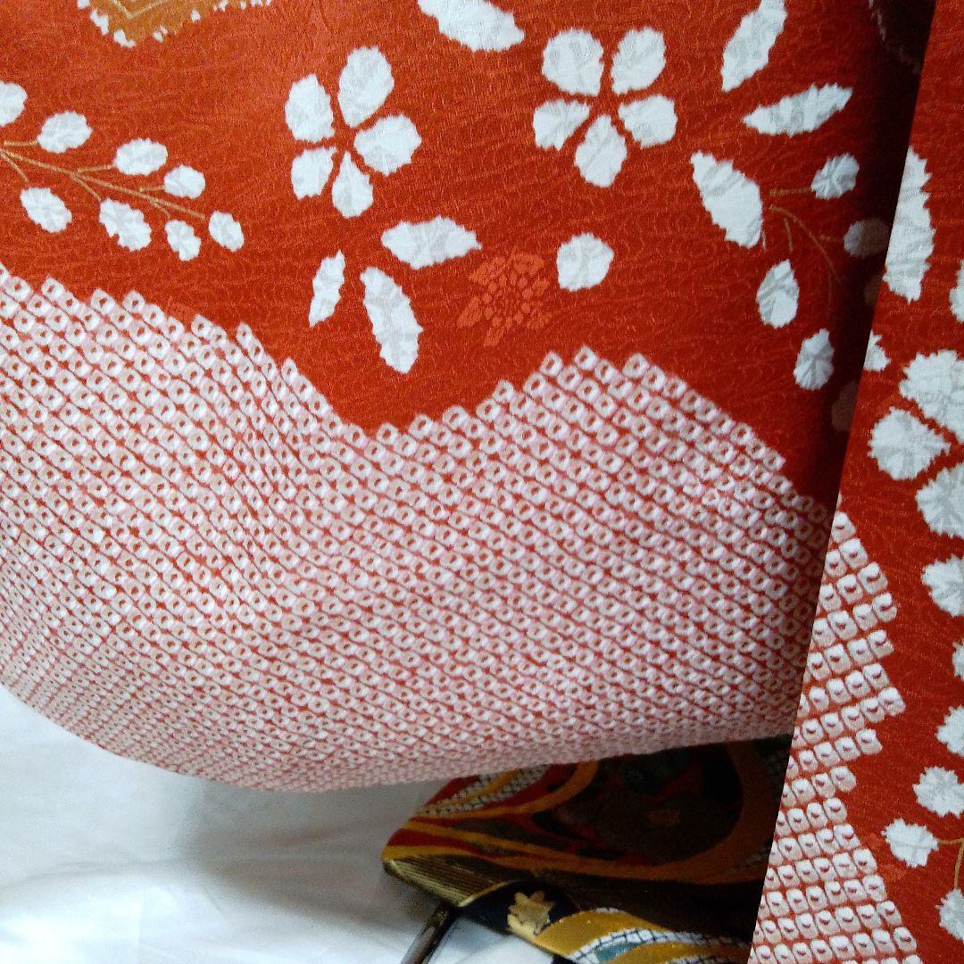 振袖 フルセット　金彩　正絹　駒刺繍　 着付け小物一式付き