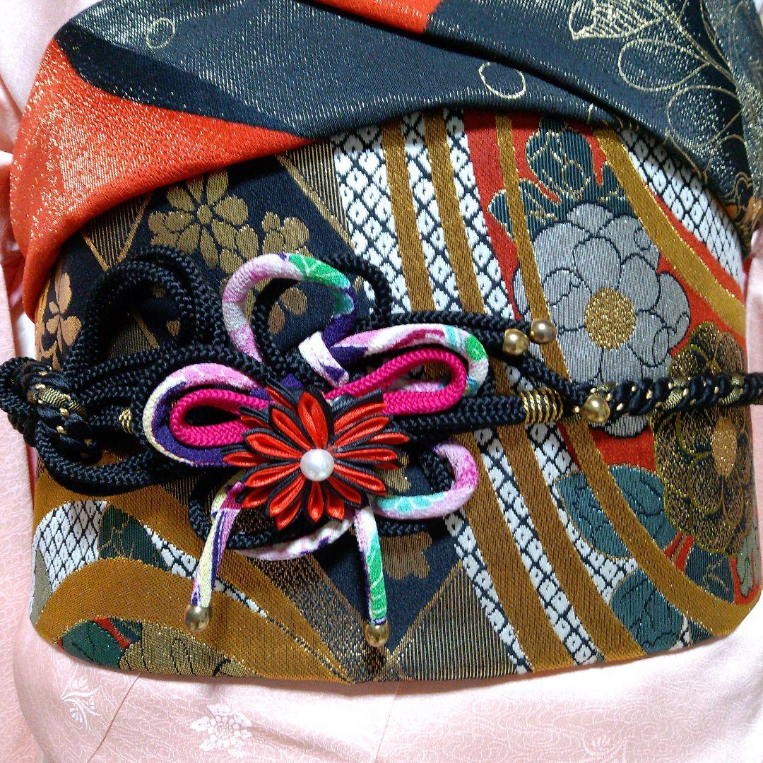 振袖 フルセット　金彩　正絹　駒刺繍　 着付け小物一式付き