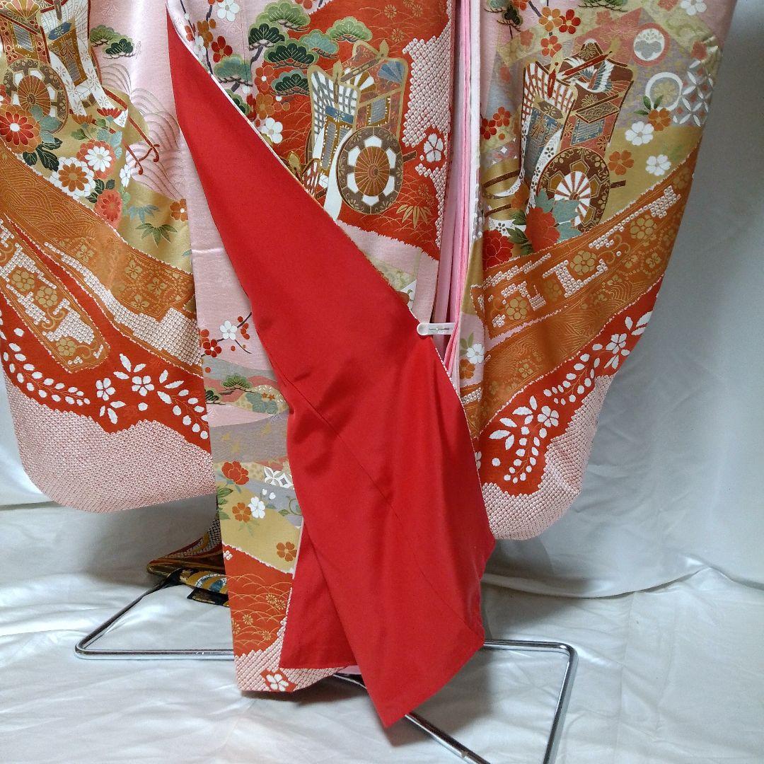 振袖 フルセット　金彩　正絹　駒刺繍　 着付け小物一式付き