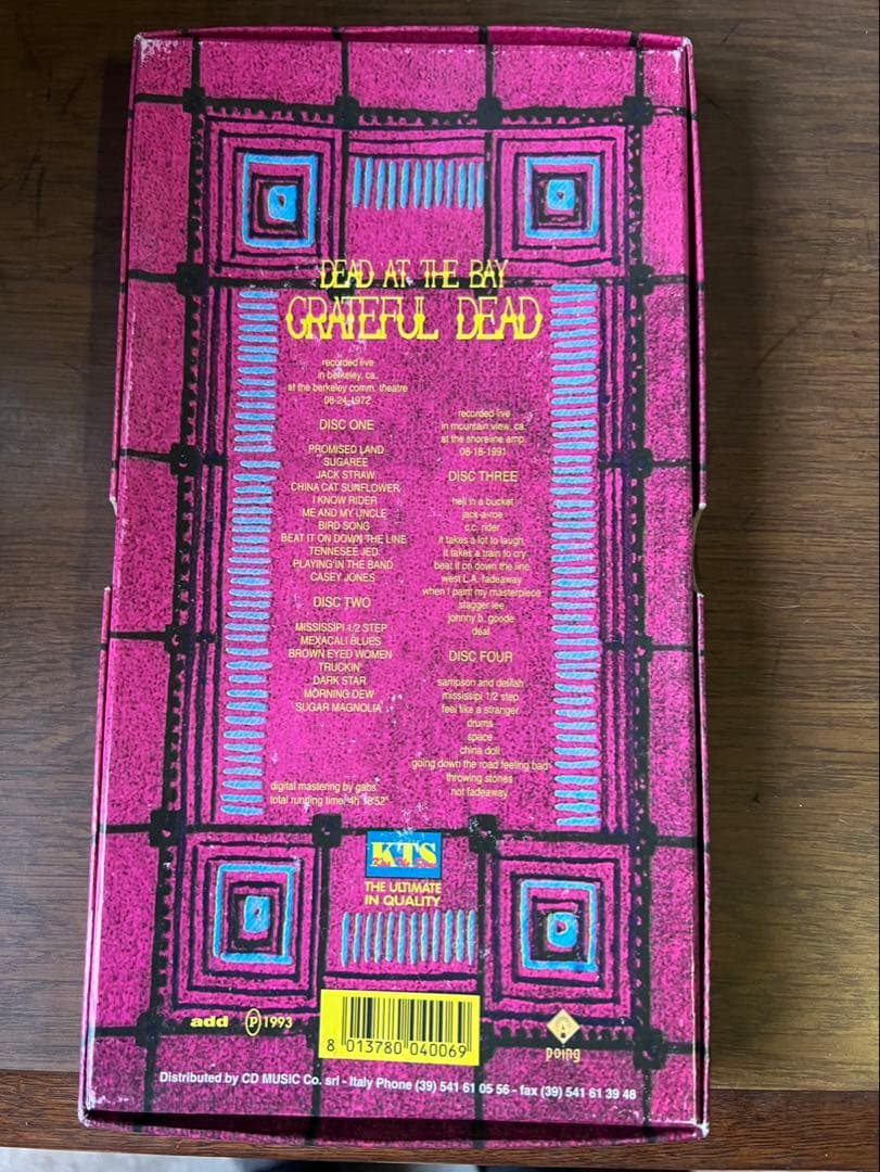 洋楽 Grateful Dead Dead at the Bay 4CD BOX