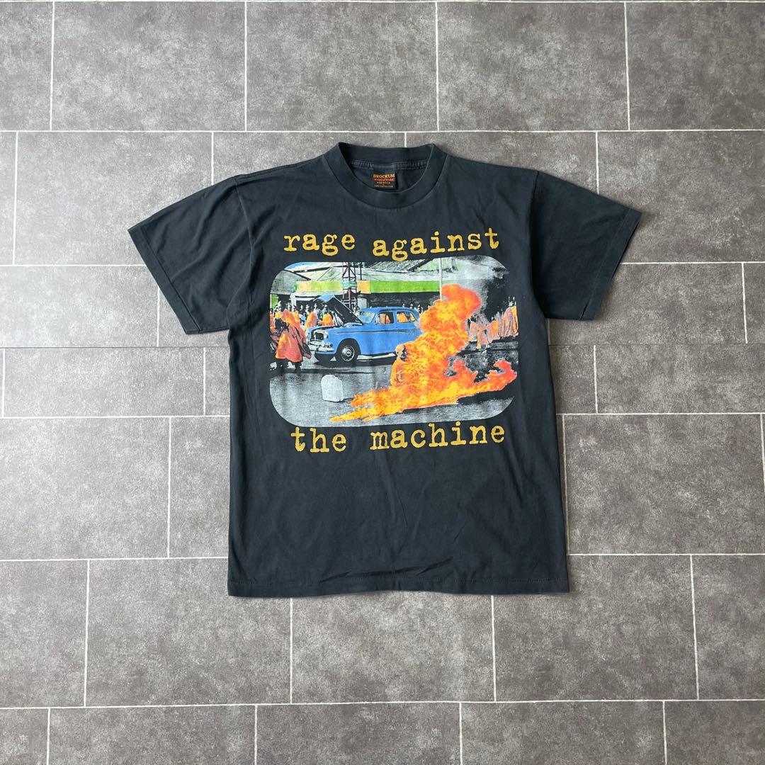レイジアゲインストザマシーン フェードTシャツ ブラック L 車 炎
