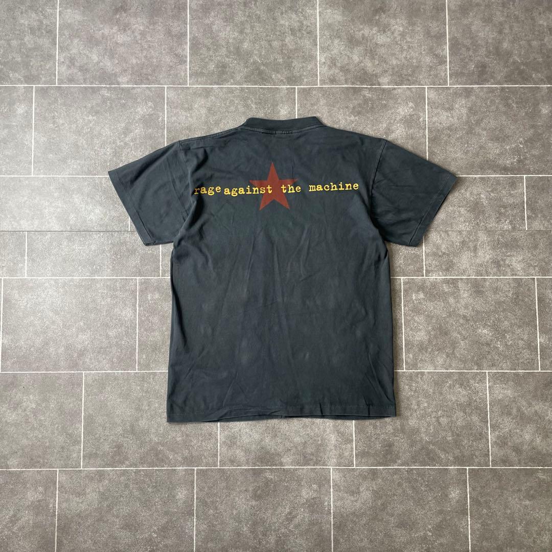 レイジアゲインストザマシーン フェードTシャツ ブラック L 車 炎