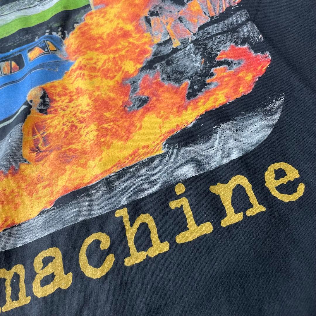 レイジアゲインストザマシーン フェードTシャツ ブラック L 車 炎