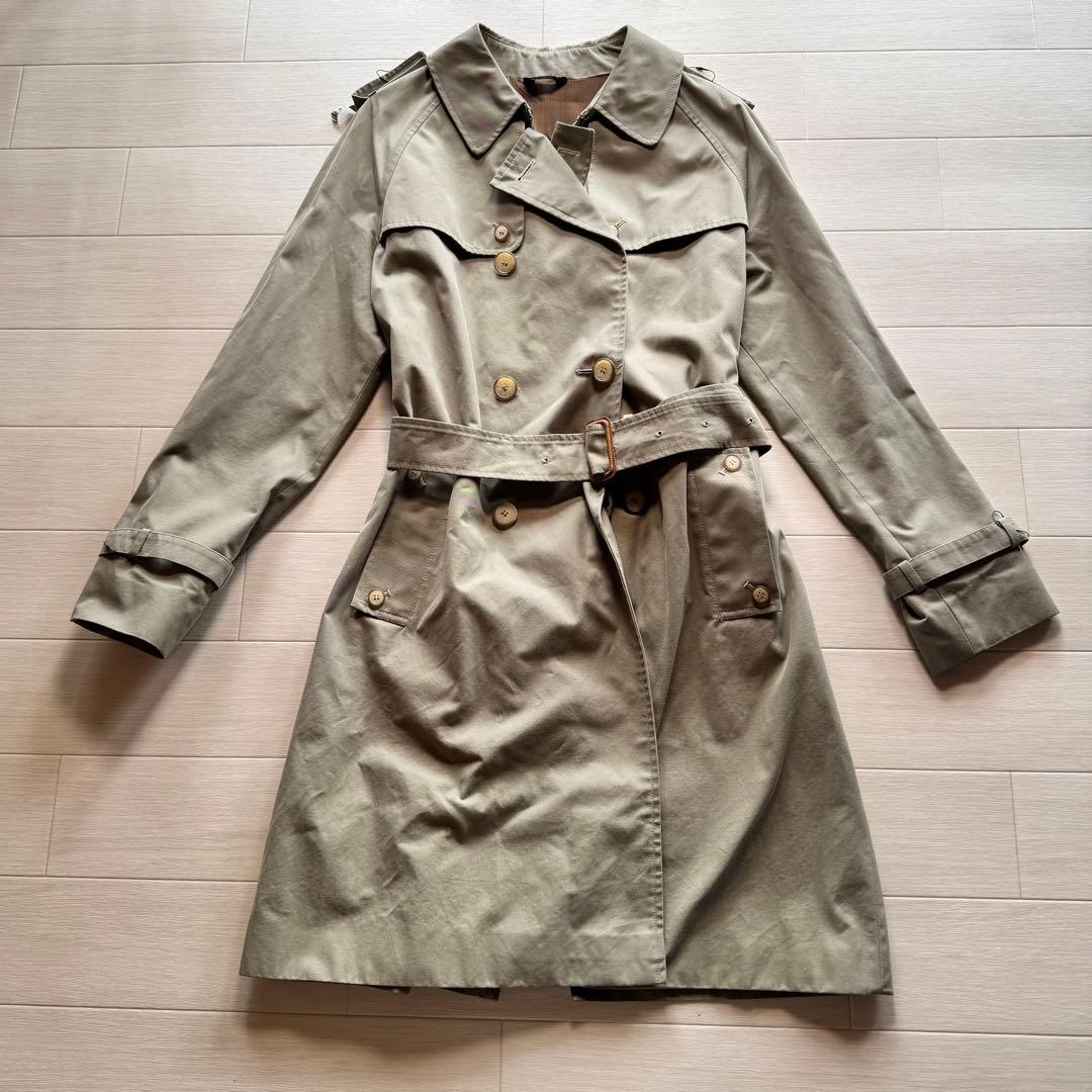 ★美品★ MACKINTOSH トレンチコート カーキ ウエストポイント ロゴ