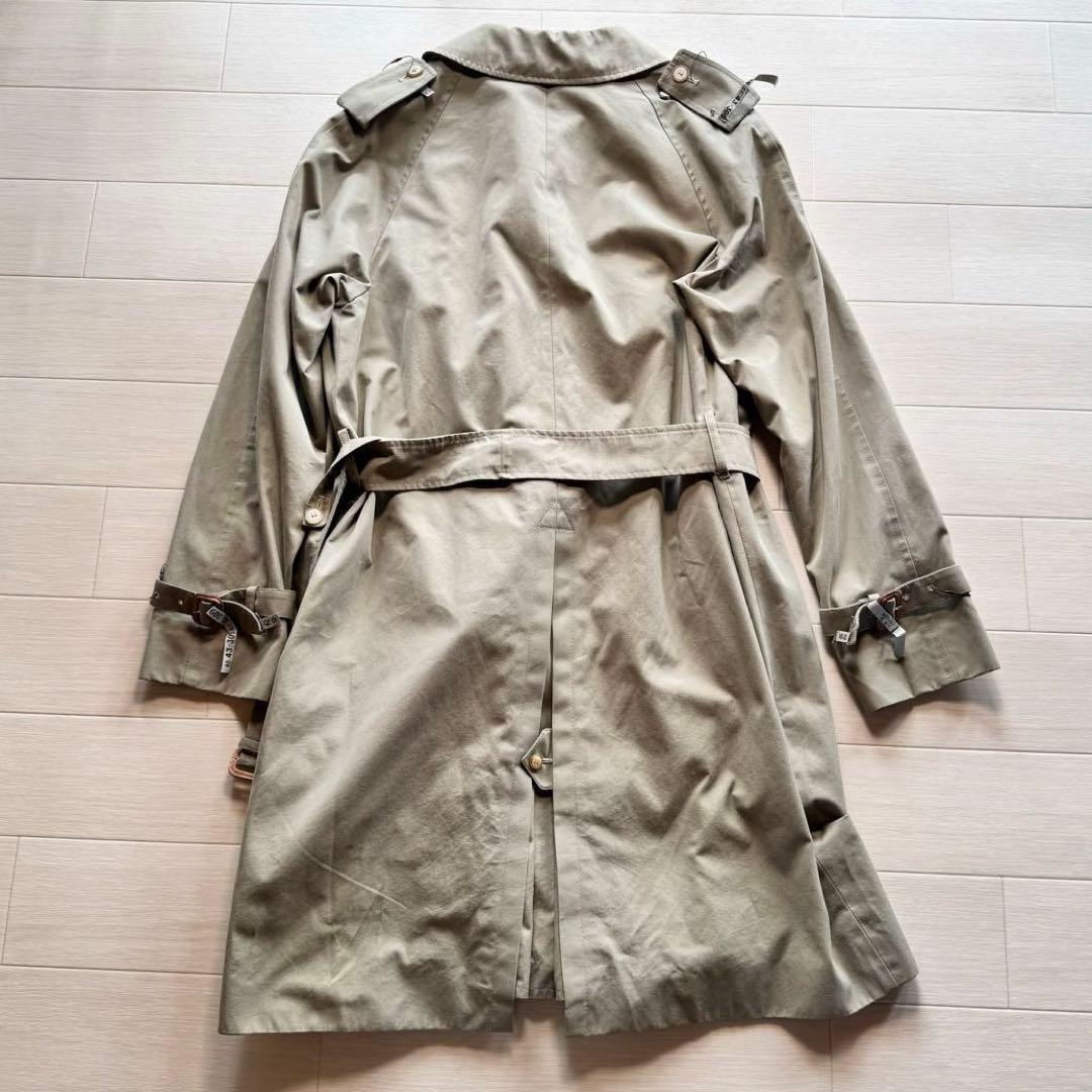 ★美品★ MACKINTOSH トレンチコート カーキ ウエストポイント ロゴ