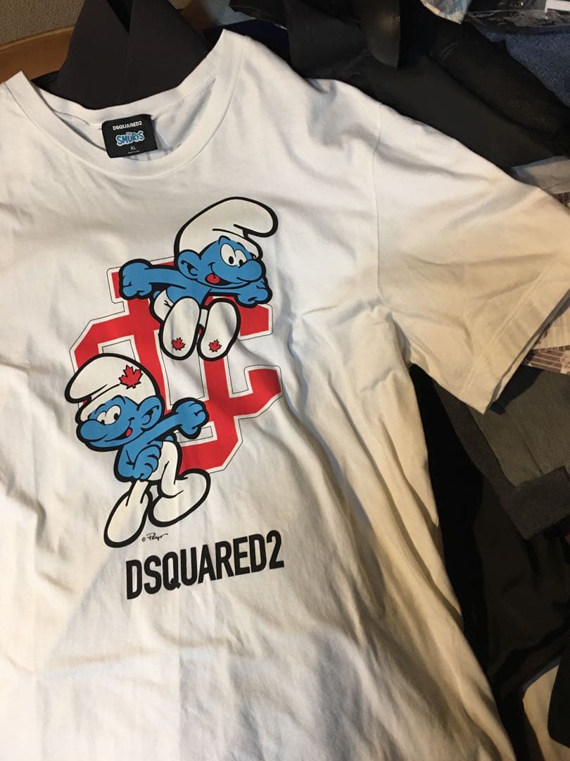 あっきー dsquared2 × SMURFS T