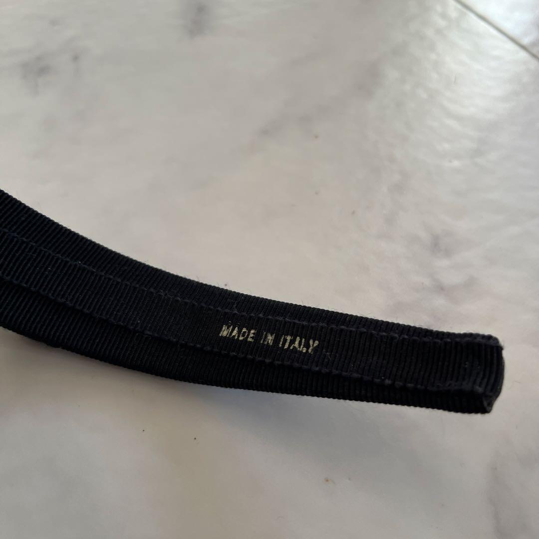 Salvatore Ferragamo フェラガモ リボン カチューシャ　黒