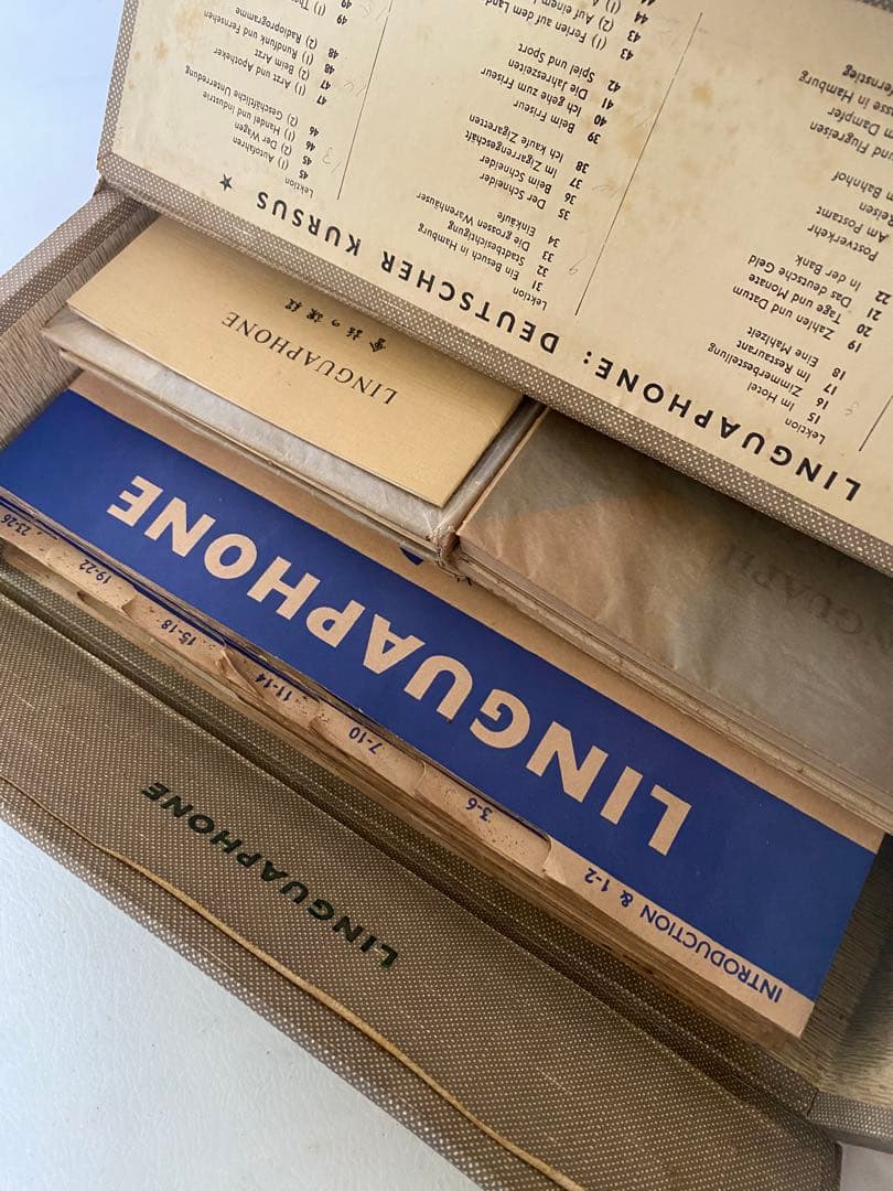 LINGUAPHONE　リンガフォン　ドイツ語コース　レコード　ヴィンテージ