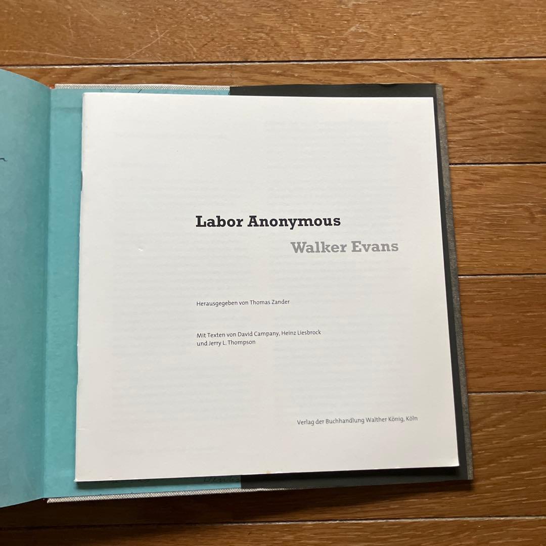 walker evans labor anonymous ウォーカー・エヴァンス