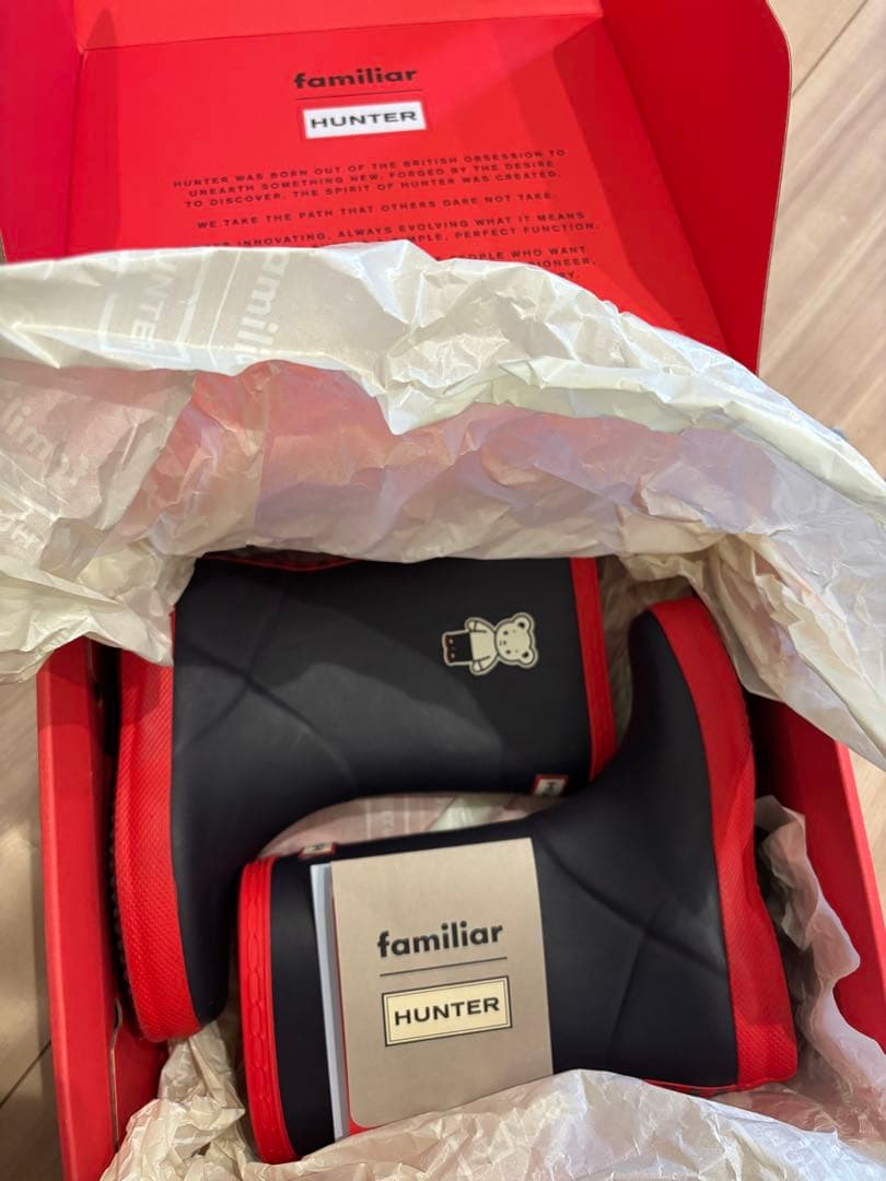 ファミリア　familiar HUNTER 長靴 レインブーツ　美品