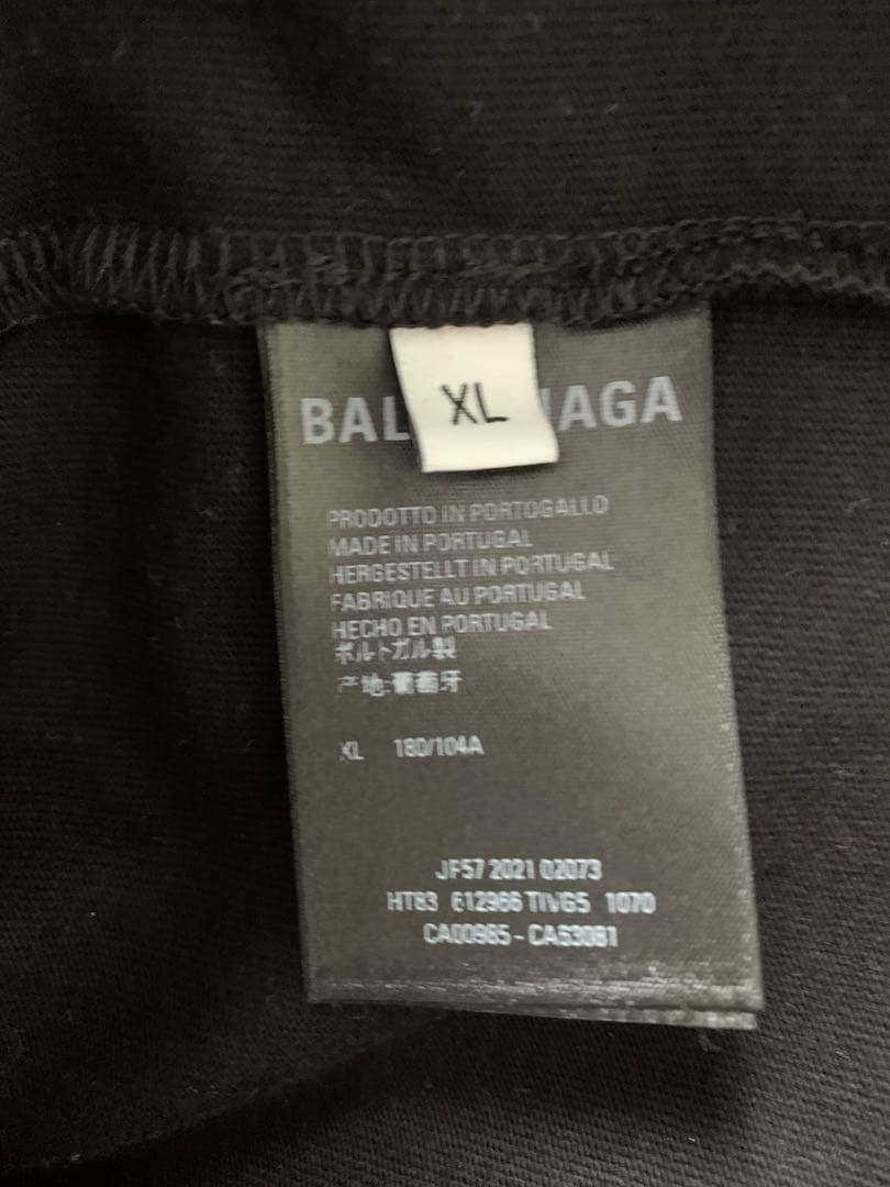 ⭐️新品 BALENCIAGA バレンシアガ　Tシャツ　ブラック(1070) XL