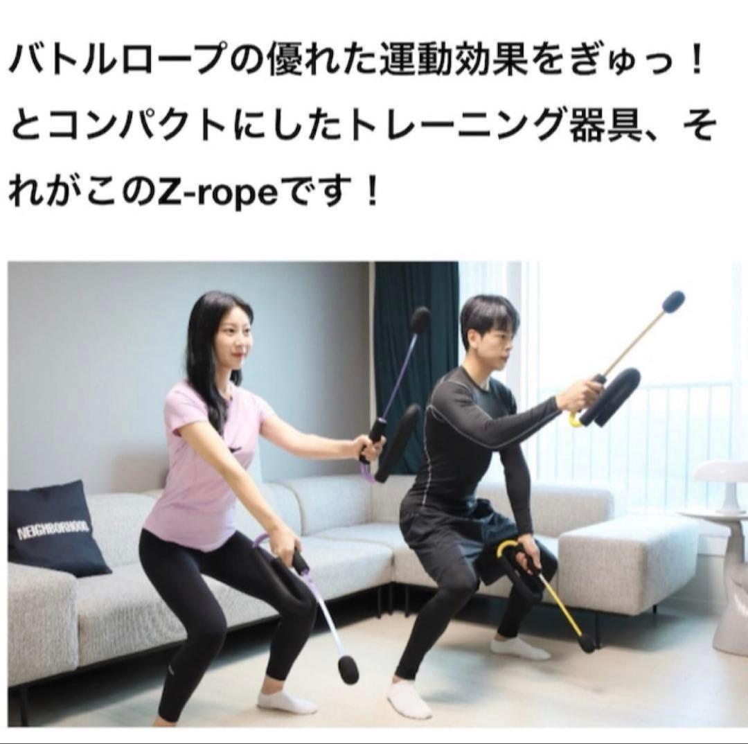 【訳あり】トレーニング イエロー ロープいらないバトルロープ 持って上下振るだけ