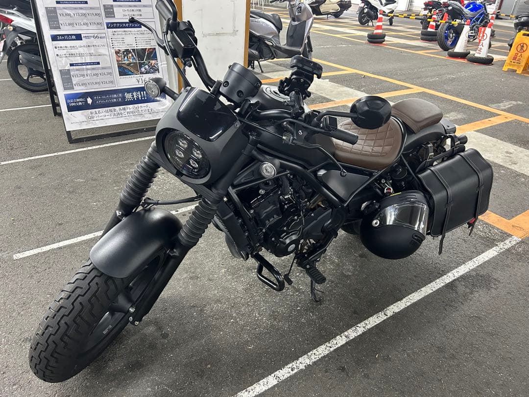 ホンダ レブル250 ブラウン キルティング シート