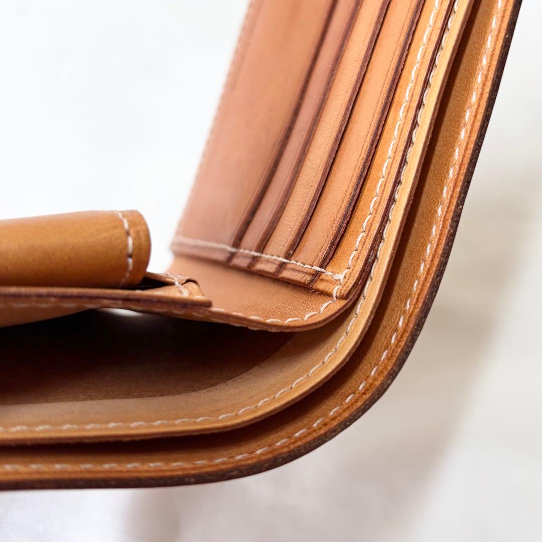 【美品】　エンダースキーマ　half folded wallet カウレザー